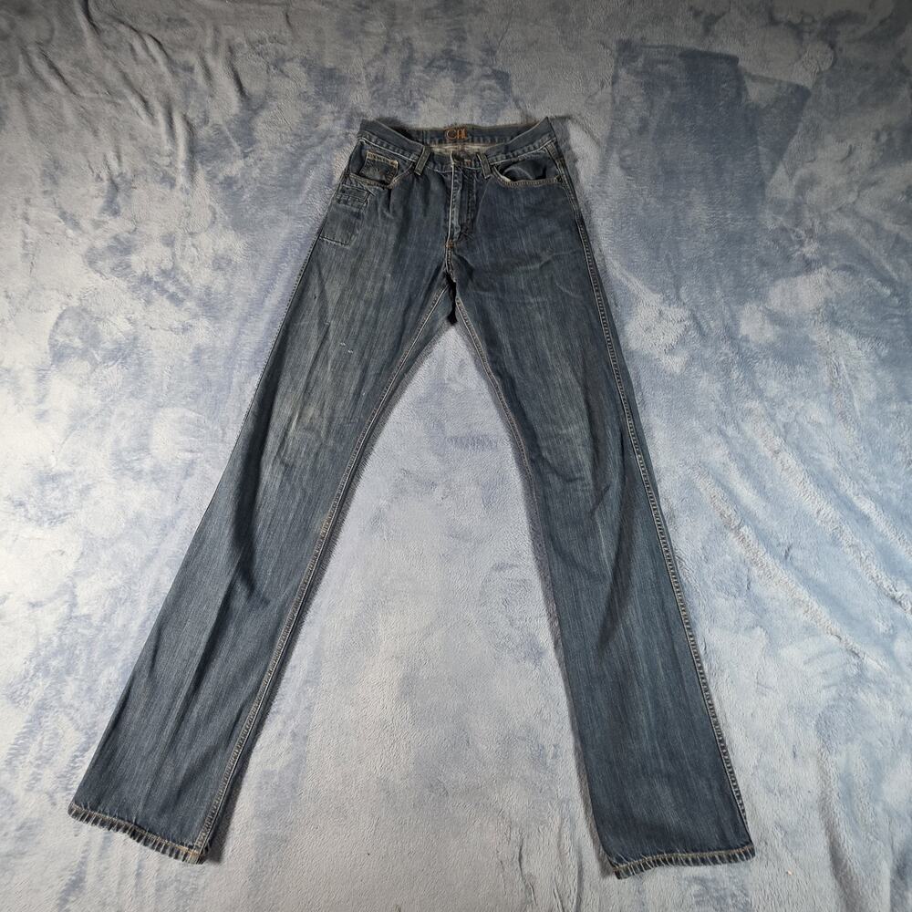 Kimes Ranch CAL Mens Jeans 29x36 USA Made Western Straight Leg Distressed